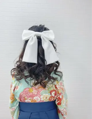 セミロング ヘアアレンジ GRANLUSSO 〜グランルッソ駅前店所属・木口 嘉美のヘアスタイル