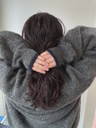 ロング カラー パーマ _ yumeのヘアスタイル