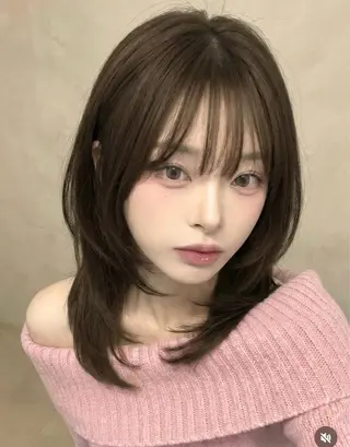 ミディアム Elsa the leap元町店所属・Elsa the leap アヤカのヘアスタイル