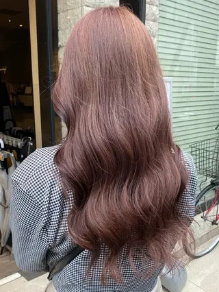 ミディアム カラー ヘアアレンジ アンククロス渋谷【ANKH CROSS】所属・韓国ヘア┊︎レイヤー ┊︎haruka🌙のヘアスタイル