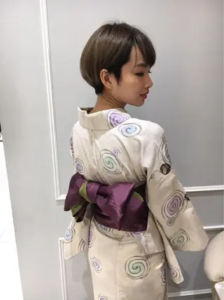 ヘアアレンジ 似合わせ艶髪カラー ❤️ハダユミのヘアスタイル