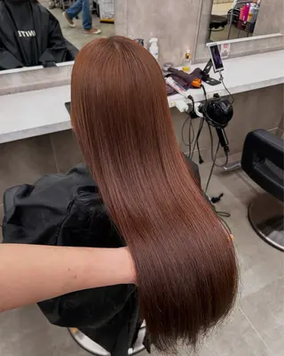 ロング カラー パーマ ヘアアレンジ 🥯縮毛/レイヤー/ ベージュヘア🥯のヘアスタイル