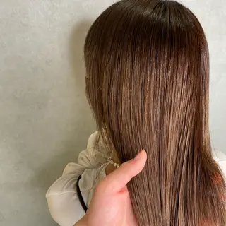 ミディアム 福岡縮毛矯正✨️ ストレート 向井和輝のヘアスタイル