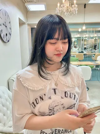 ロング igrek bis所属・似合わせ×透明感 カラー🤍MAOのヘアスタイル