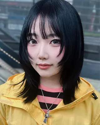 ミディアム カラー Pocket仙台 💚モエリのヘアスタイル