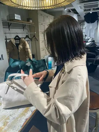 ミディアム デザインカラー/パー マ🦖外岡咲希🦖のヘアスタイル