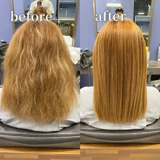 ロング パーマ ブリーチ縮毛矯正/ デサキ ショウヘイのヘアスタイル