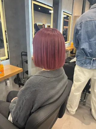 ロング カラー パーマ ヘアアレンジ 透明感ブリーチカラー 🌈TOMOHIROのヘアスタイル