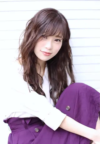 ロング ﾊｲﾄｰﾝ/ｶﾗｰ/ 用賀/稲若健太郎のヘアスタイル