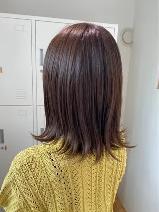 ミディアム カラー 笠原 あかりεїзのヘアスタイル