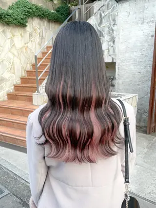 セミロング カラー ヘアアレンジ 柔らかカラー/ レイヤーYUTO🧋のヘアスタイル