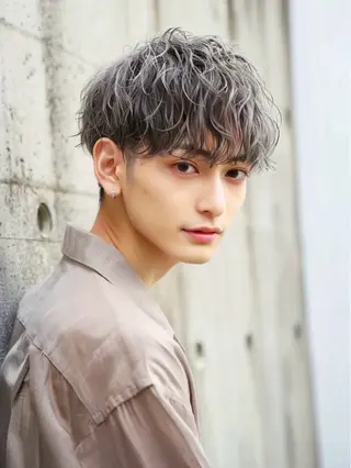ショート パーマ メンズ パーマ特化美容師 🔥Yoshiyaのヘアスタイル