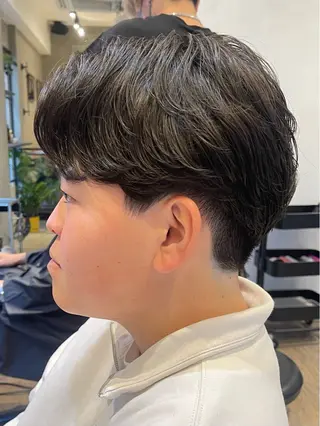 ショート パーマ メンズ lana hair  新宿髪質改善トリートメント新宿三丁目【ラナヘアー】所属・新宿メンズ専門 髪質改善パーマ特化のヘアスタイル