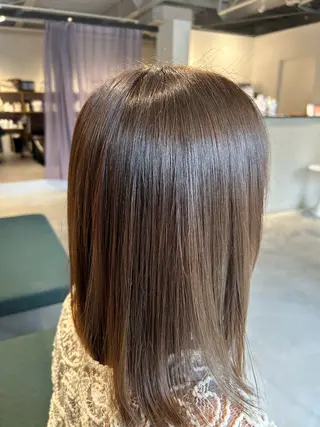 セミロング 津山 優真のヘアスタイル