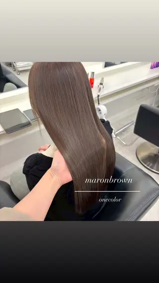 セミロング カラー ParveMix 🩶🫧入江 香名のヘアスタイル