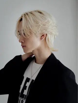 ミディアム カラー ヘアアレンジ ガウディ 博多店所属・ヒガシタスク /メンズ特化のヘアスタイル