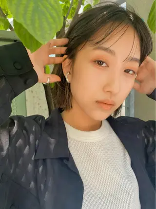 ミディアム カラー IVORY.所属・🟩白髪ぼかし/ボブ /ショートヘア/大司のヘアスタイル