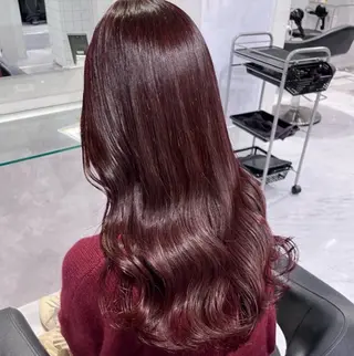 ロング カラー 🫧うる艶トレンド 🫧透明感カラーのヘアスタイル