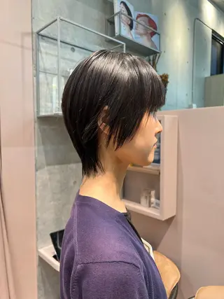 ショート カコ/レイヤーカット ヘアアレンジのヘアスタイル