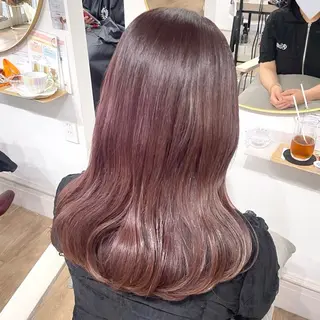 ミディアム 艶カラー/中崎町/ マナ🌼のヘアスタイル