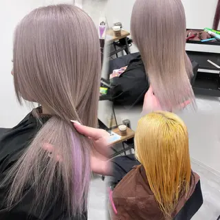 ロング カラー RIO🩶NEXT/ エクステ/ハイトーンのヘアスタイル