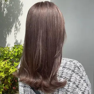 セミロング カラー ゴトウ  アヤ bisou hairのヘアスタイル