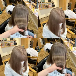 ミディアム カラー 艶カラー/韓国顔周り 🎀mamiのヘアスタイル