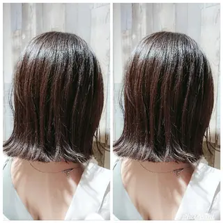 セミロング alushe 岡 陽子のヘアスタイル