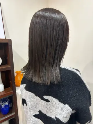 ミディアム カラー 久保田 優のヘアスタイル