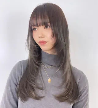 ロング 韓国×ワンホン 艶カラー/ハヅキ🎀のヘアスタイル