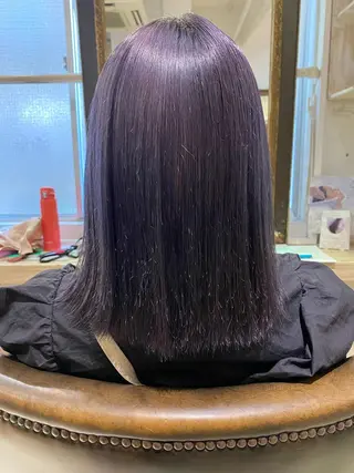 ミディアム カラー 松本 莉央のヘアスタイル