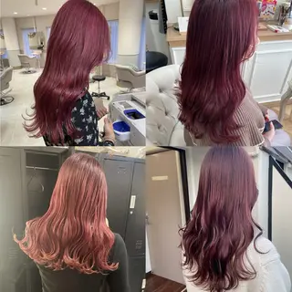 ミディアム カラー ヘアアレンジ 韓国ヘア🖤 YURINAのヘアスタイル