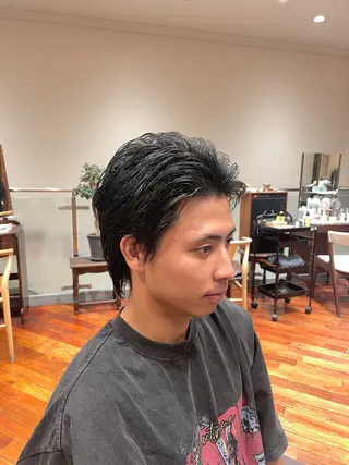 メンズ 大阪梅田 稲葉利也斗のヘアスタイル