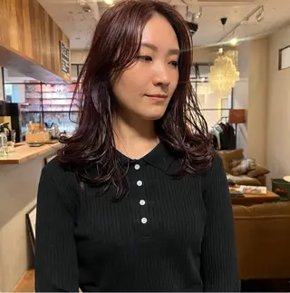 セミロング カラー drop /Hiroto✩.*のヘアスタイル