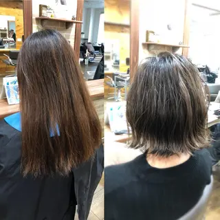 ミディアム カラー ✨大人美人ショート✨ 店長　藤井一輝のヘアスタイル