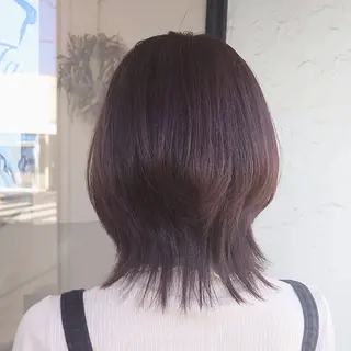 セミロング カラー 鈴木 いづみのヘアスタイル