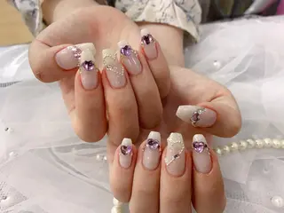 ネイル ラベンダー💖日暮里 ルル💖ネイルのネイルデザイン