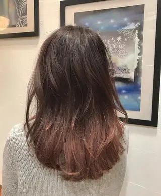 ミディアム カラー メンズカット特化柏駅 徒歩3分LOUのヘアスタイル