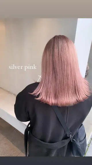 セミロング カラー ブリーチ/アレンジ 天満/chihiroのヘアスタイル