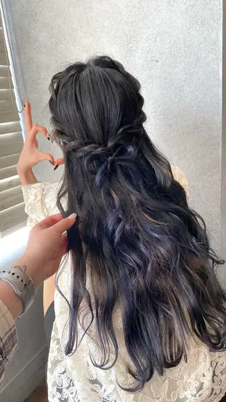 ロング カラー レディースカット/ シュドウヒナタ🐰のヘアスタイル