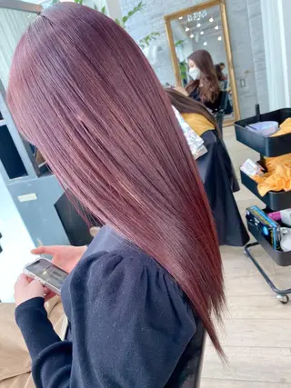 セミロング 髪質改善美髪特化 ルイス奈良のヘアスタイル