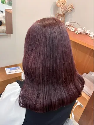 セミロング カラー キッズ 暖色カラー／ ヘアセット🌛櫻井舞のヘアスタイル