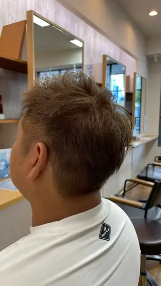 カラー メンズ 村田 淳のヘアスタイル