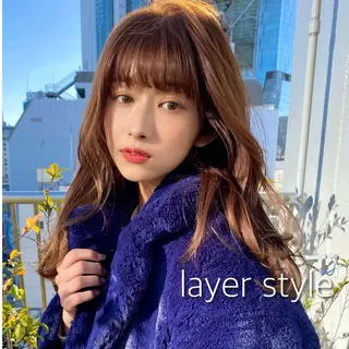 セミロング AINANLY 明治神宮前店所属・似合わせレイヤー モテカラー🤍三科のヘアスタイル