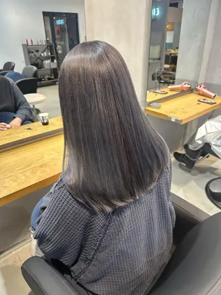 セミロング カラー 💖ハイライト/ハイ トーン💖MIKIのヘアスタイル