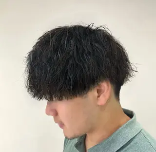 パーマ メンズ ハイライト特化/艶カ ラー/FUMIYAのヘアスタイル