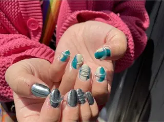 ミディアム HazeGrass NAILのネイルデザイン