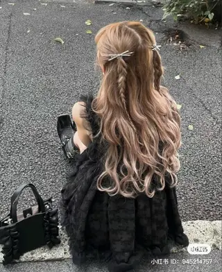 ロング カラー 🎀暖色/ラベンダー /paru🤍のヘアスタイル