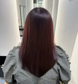 セミロング カラー 韓国ヘア/韓国風 パーマ/kazueのヘアスタイル