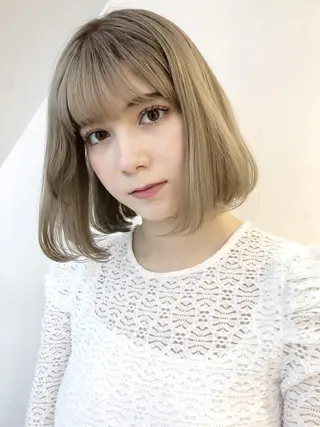 ミディアム カラー パーマ ヘアアレンジ ITbyALBUM 中野店のヘアスタイル